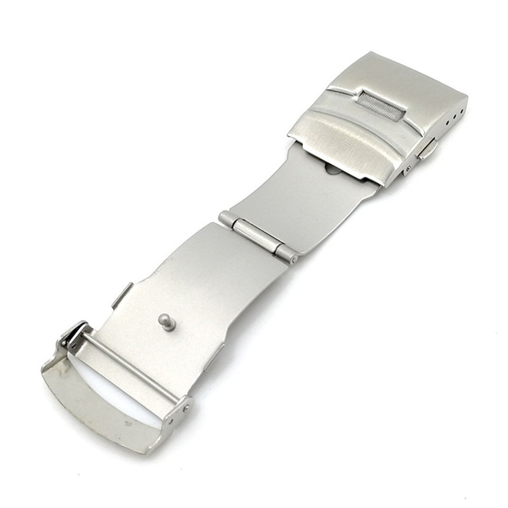 Double Lock Stainless Steel Watch Clasp