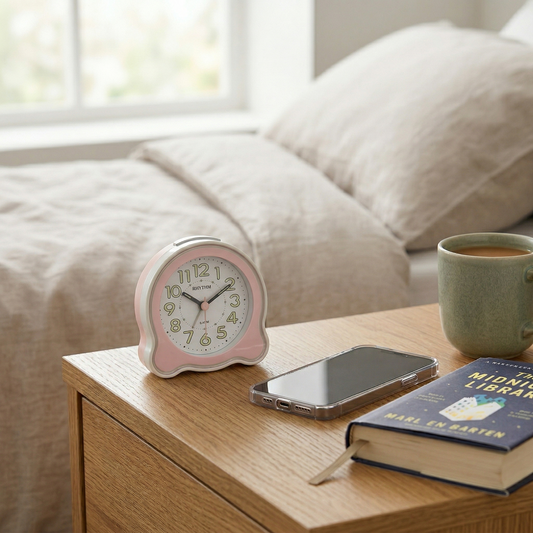 Rhythm CRE890NR13 Pink Alarm Clock