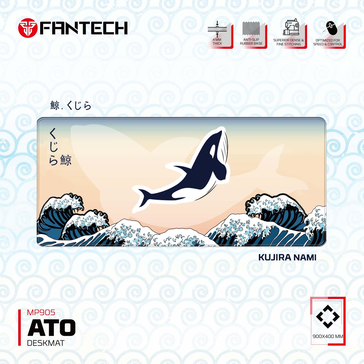 Fantech MP905 Ato Deskmat - Kujira Nami