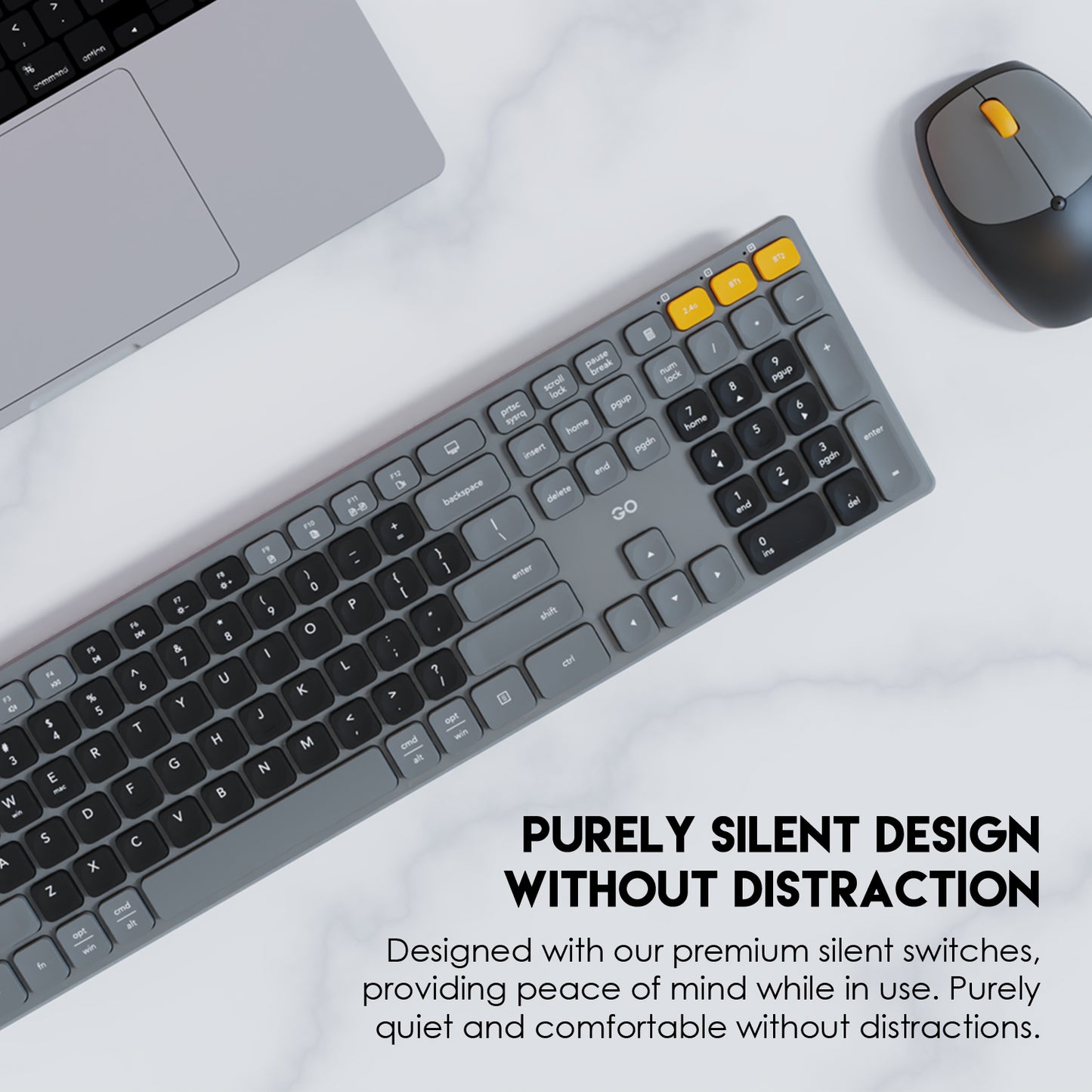 Fantech WK895 GO POP Grey Wireless Office Combo