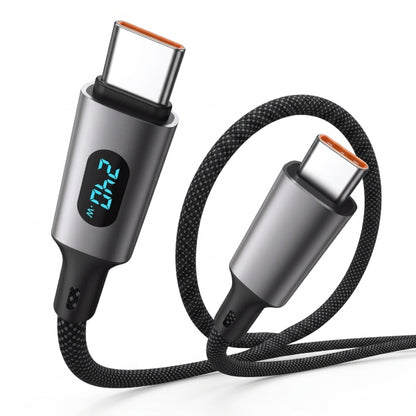 240W Digital Display USB-C to USB-C Braided Fast Charging Cable (1.2m)