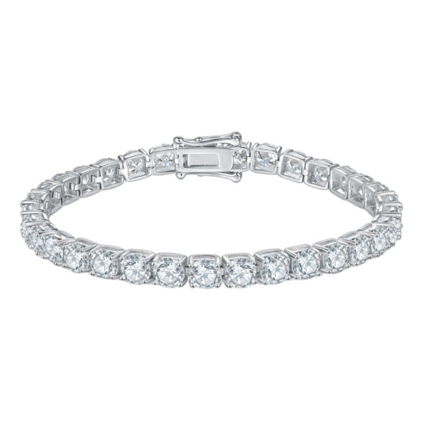Classic 925 Sterling Silver Moissanite Tennis Bracelet (3mm)