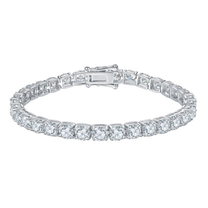 Classic 925 Sterling Silver Moissanite Tennis Bracelet (3mm) 6 Inch