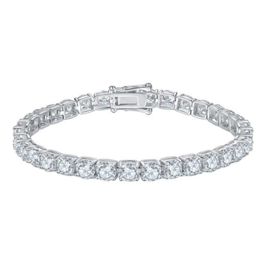 Classic 925 Sterling Silver Moissanite Tennis Bracelet (3mm)