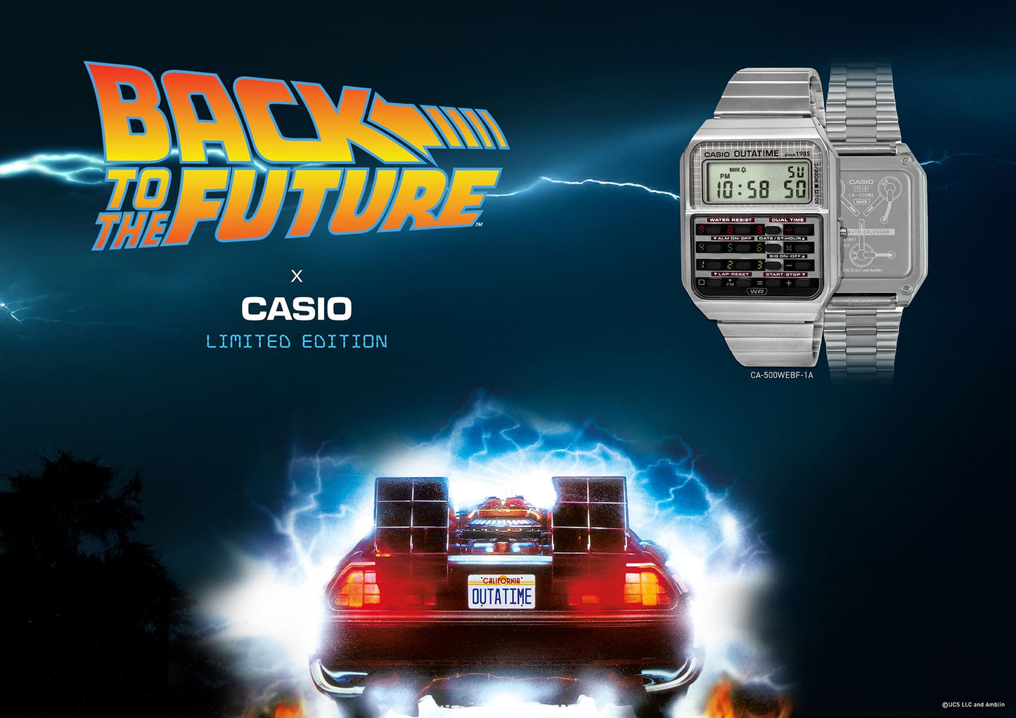 Casio CA-500WEBF-1A Back to the Future Limited Edition