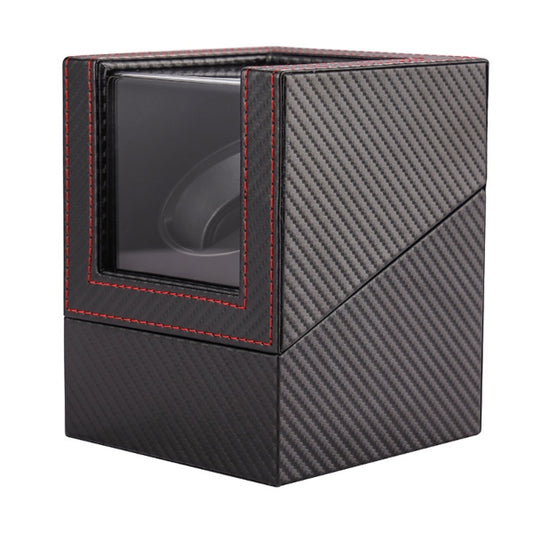 Carbon Fibre & Red Stitch Automatic Watch Winder