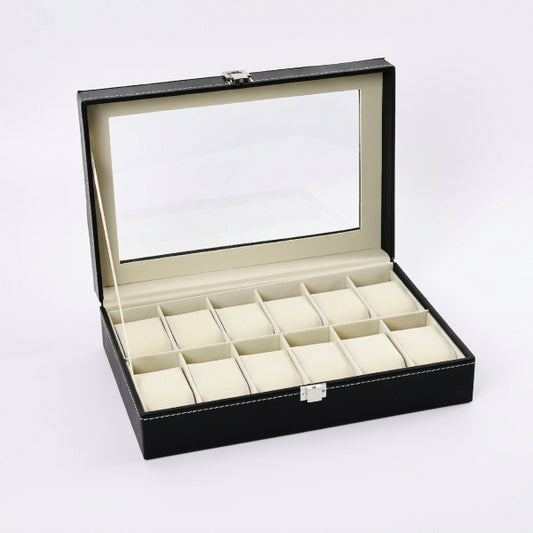 Cole Leather Watch Box - 12 Set