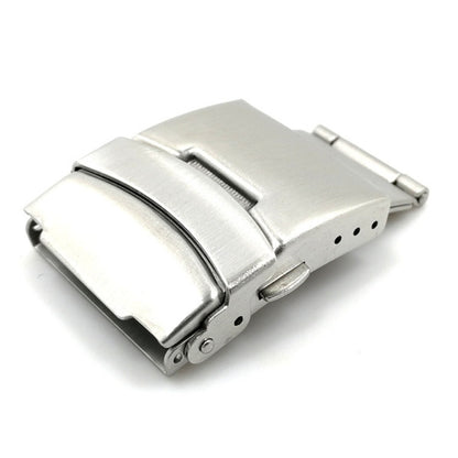 Double Lock Stainless Steel Watch Clasp