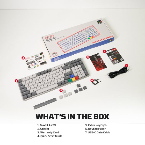 Fantech MK916 Super Maxfit Wireless Mechanical Gaming Keyboard (Red Switch)