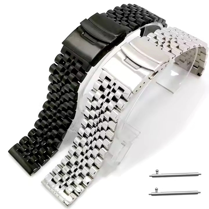 Stainless Steel Watch Strap 7 Beads with Quick Release