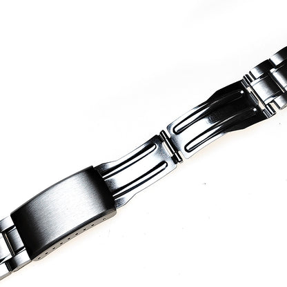 Stainless Steel Watch Strap With Tri Fold Clasp