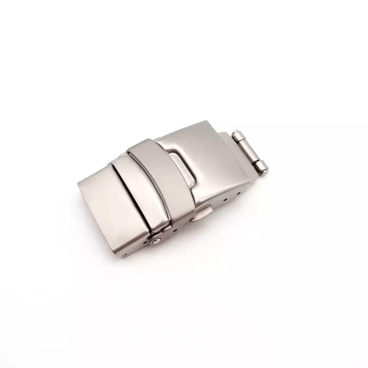 Double Lock Stainless Steel Watch Clasp
