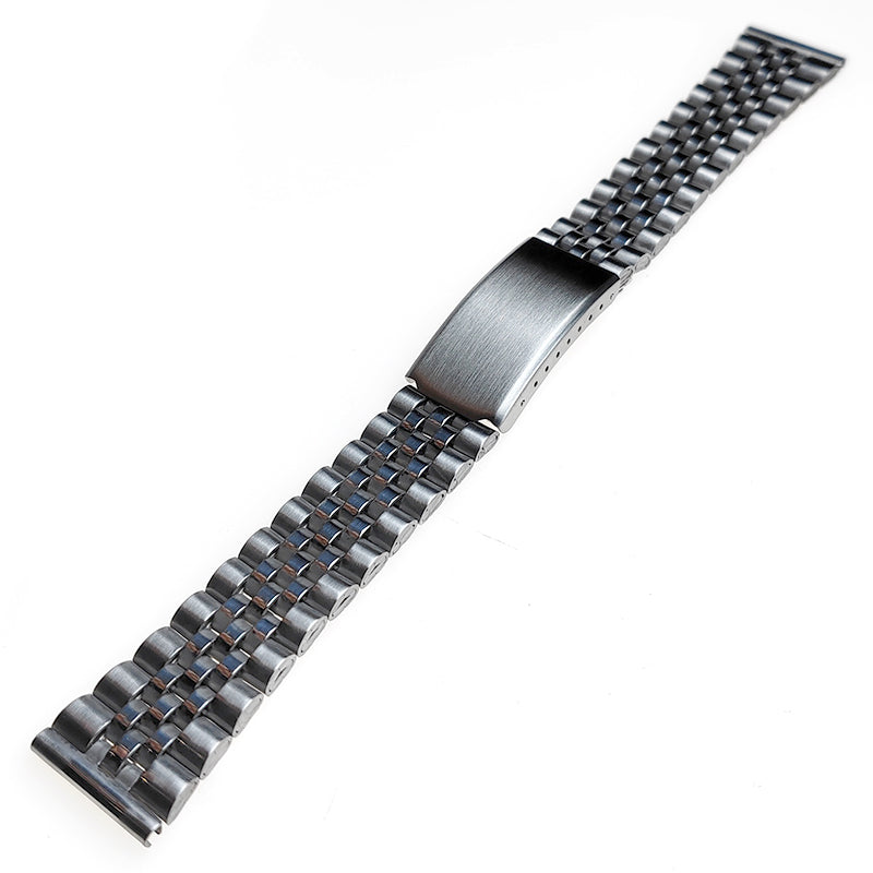 Stainless Steel Watch Strap With Jubilee Design & Tri Fold Clasp