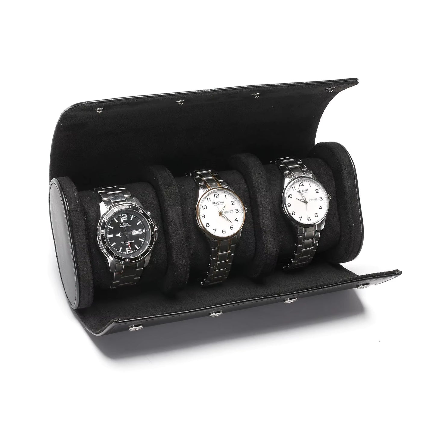 Cole Leather Watch Travel Pouch - 3 Set
