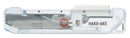 KOKUYO Transparent Mechanism HAKOAKE 2 Way Portable Scissors