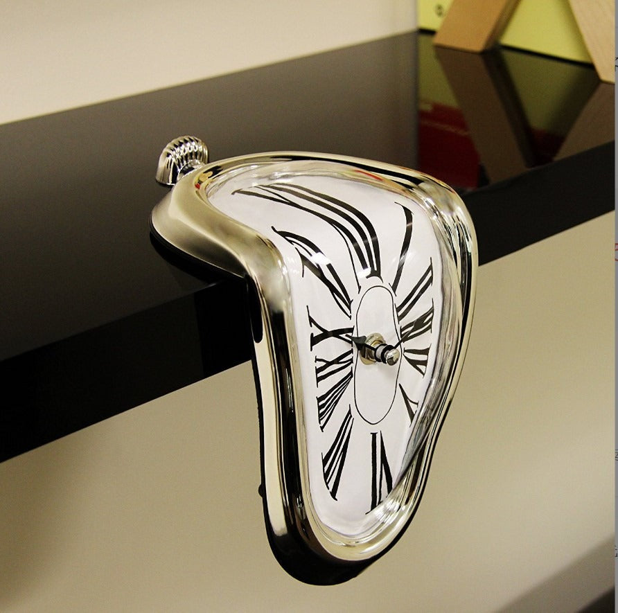 Melting Clock – Salvador Dali Inspired Shelf Decor