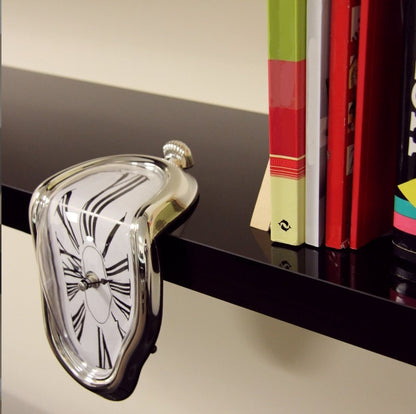 Melting Clock – Salvador Dali Inspired Shelf Decor