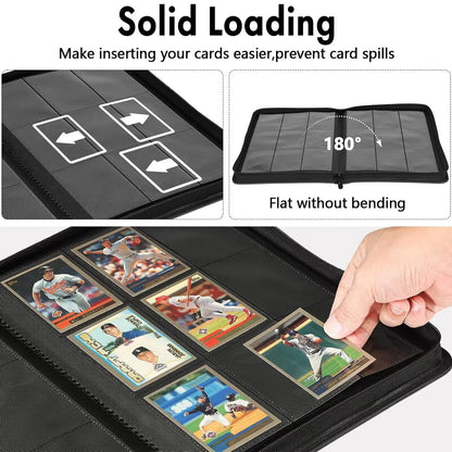 9-Pocket Trading Card Binder with Zipper