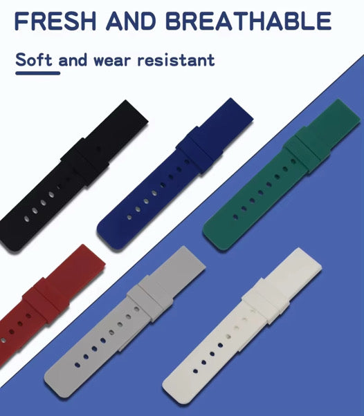 Silicone Watch Strap with Quick Release Spring Bar