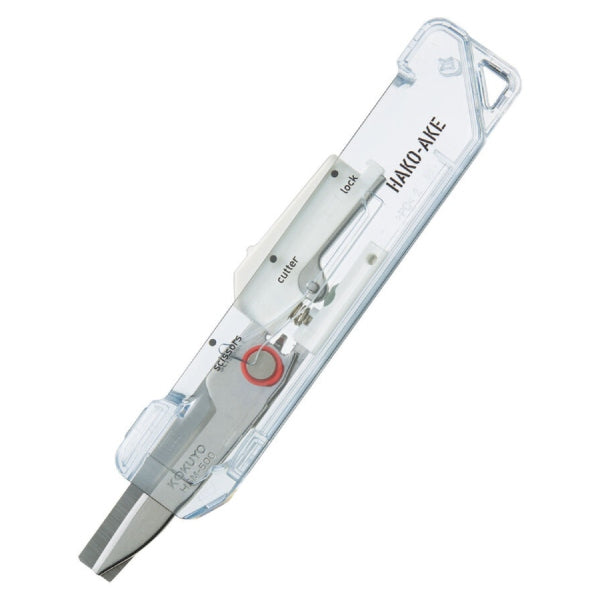 KOKUYO Transparent Mechanism HAKOAKE 2 Way Portable Scissors