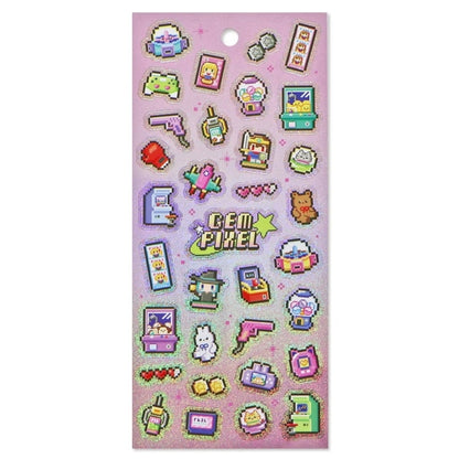 Mind Wave Pixel Stickers - Arcade