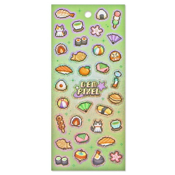 Mind Wave Pixel Stickers - Japanese Style