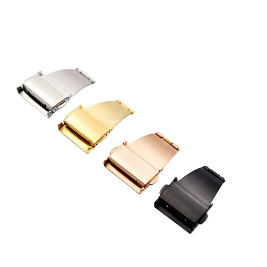 Push Type Stainless Steel Watch Clasp