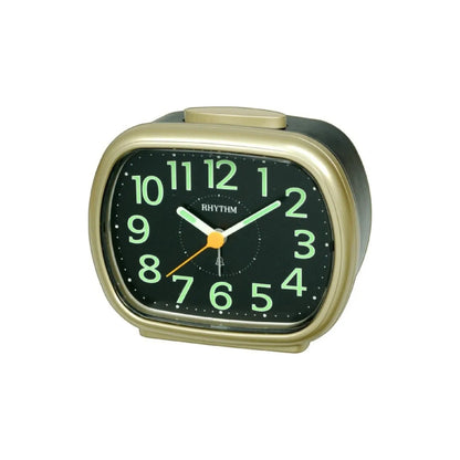 Rhythm CRA837WR18 Gold Alarm Clock