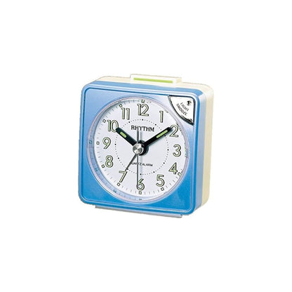 Rhythm CRE211NR04 Pearl Blue Travel Alarm Clock