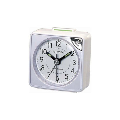 Rhythm CRE211NR03 White Travel Alarm Clock