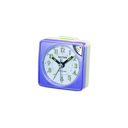 Rhythm CRE211NR12 Pearl Purple Travel Alarm Clock