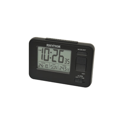 Rhythm LCT104NR02 Black Digital Alarm Clock