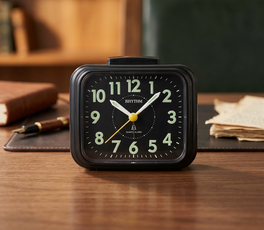 Rhythm CRA828NR02 Black Alarm Clock