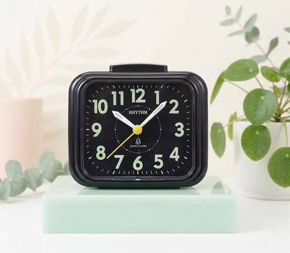 Rhythm CRA828NR02 Black Alarm Clock