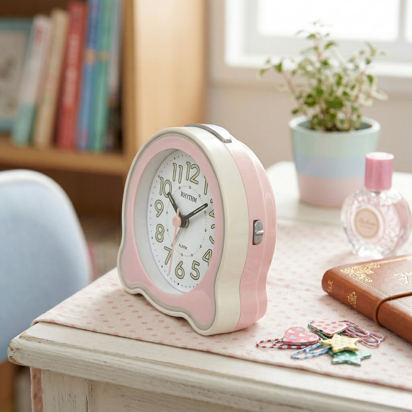 Rhythm CRE890NR13 Pink Alarm Clock