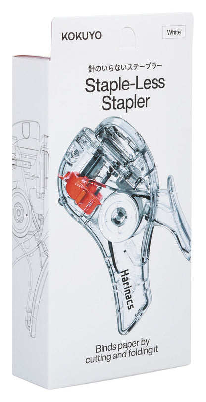 KOKUYO Transparent Mechanism Stapleless Stapler Harinacs Compact Alpha 5
