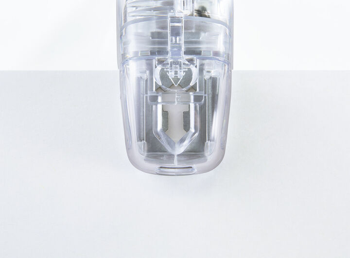 KOKUYO Transparent Mechanism Stapleless Stapler Harinacs Compact Alpha 5