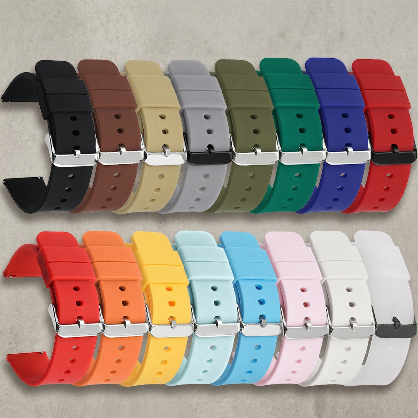 Silicone Watch Strap with Quick Release Spring Bar - JHA1606