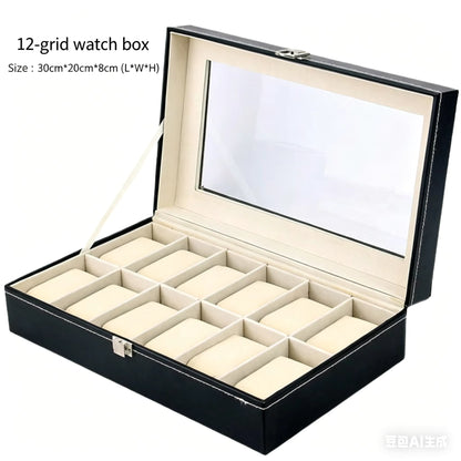 Cole Leather Watch Box - 12 Set