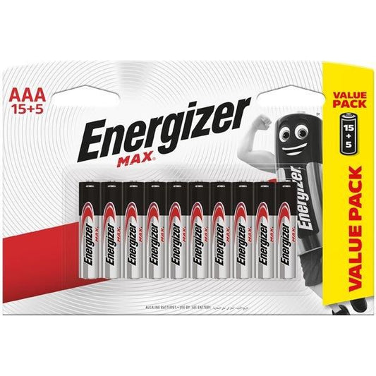 Energizer AAA Batteries (20pk)